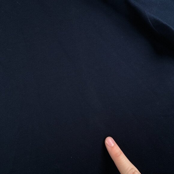 Robert Barakett Knit Polo Sweater Navy Blue Point Collar Medium LIGHTWEIGHT - Picture 12 of 14